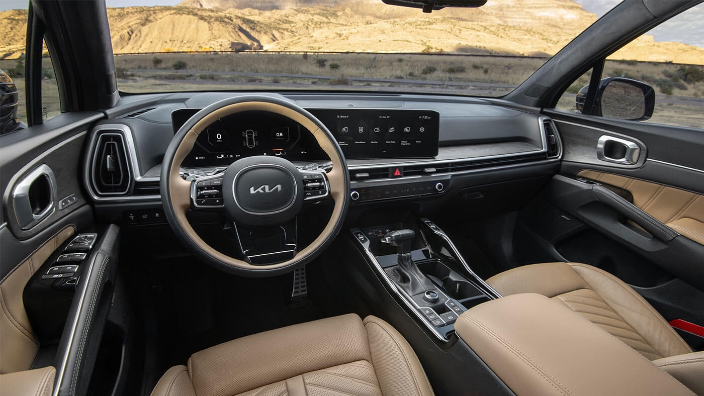 Technologies à bord du Kia Sorento HEV 2026.